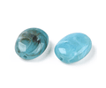 Piedra Imitación Ovalo | Acrílico Turquesa