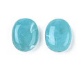 Piedra Imitación Ovalo | Acrílico Turquesa