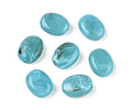 Piedra Imitación Ovalo | Acrílico Turquesa
