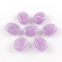 Piedra Imitación Ovalo | Acrílico Lila