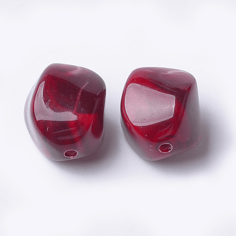 Piedra Imitación Pepita | Acrílico Burdeo