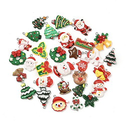 5 Colgantes Navideños Surtidos | Resina