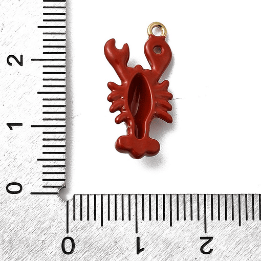 Colgante de Langosta Esmaltada | Acero Inoxidable