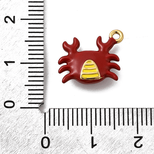 Colgante Cangrejo Esmaltado | Acero Inoxidable