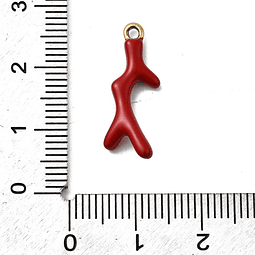  Colgante Coral Esmaltado | Acero Inoxidable