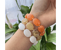 Pulseras de Piedras de Imitación Natural 