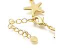 Pulsera de Estrellas, conchitas | Baño de oro 18k