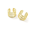 Ear Cuff Multiples Líneas | Baño de oro 18k