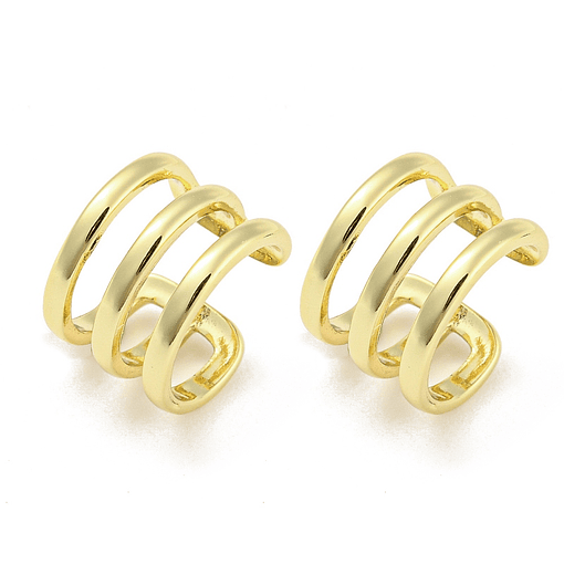 Ear Cuff Multiples Líneas | Baño de oro 18k