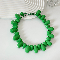 Collar Pelotas Acrílicas | Verde