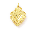 Colgante Corazón Sagrado Esmaltado | Baño de oro 18k