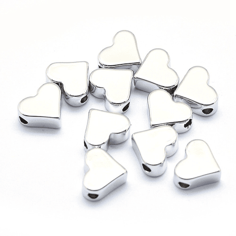 Separador Corazón Baño Plata