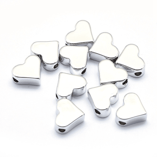 Separador Corazón Baño Plata