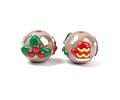 Pelotas Navideñas Acrilicas 15x17mm
