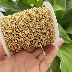 1 metro cadena de extensión | baño de oro 18k