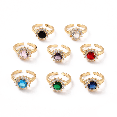 Anillo Ajustable Lady Di | Baño de oro 18k