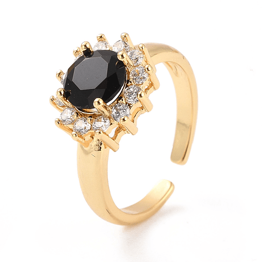 Anillo Ajustable Lady Di | Baño de oro 18k