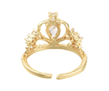 Anillo Ajustable Corona | Baño de oro 18k