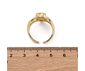 Anillo Ajustable Doble Corazón | Baño de oro 18k