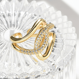  Anillo Ajustable | Baño de Oro 18k