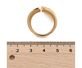 Anillo Ajustable tipo Faja | Baño de oro 18k