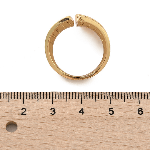 Anillo Ajustable tipo Faja | Baño de oro 18k