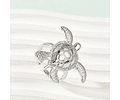 Anillo Ajustable Tortuga | Baño De Plata