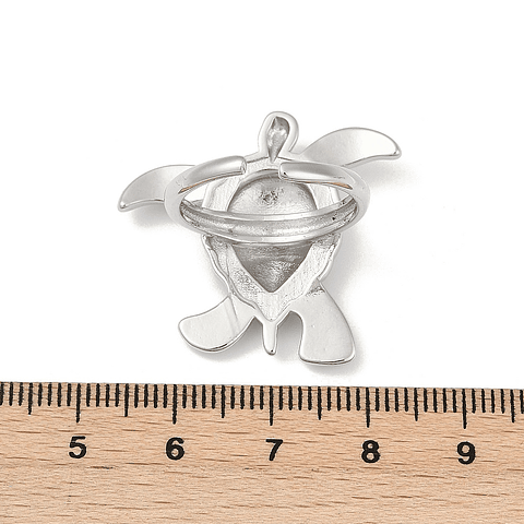 Anillo Ajustable Tortuga | Baño De Plata