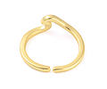 Anillo Ajustable de Ola | Baño de Oro