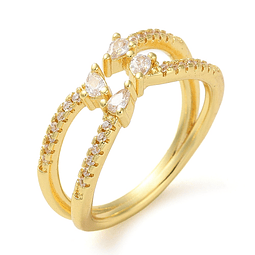  Anillo Ajustable | Baño de Oro 18k