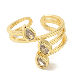  Anillo Ajustable | Baño de Oro 18k