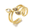 Anillo Ajustable | Baño de Oro 18k