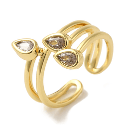  Anillo Ajustable | Baño de Oro 18k