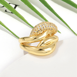  Anillo Ajustable | Baño de Oro 18k
