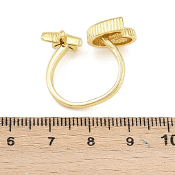  Anillo Ajustable Conchita y Estrella | Baño de oro 