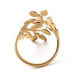  Anillo Ajustable de Hojas | Acero Inoxidable
