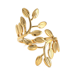  Anillo Ajustable de Hojas | Acero Inoxidable