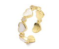 Anillo Ajustable Corazón Esmaltado | Baño de oro 18k