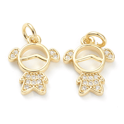  Colgante Niña | Baño de oro 18k