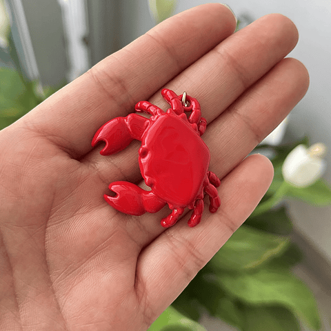 Colgante Cangrejo Esmaltado | Baño de oro 18k