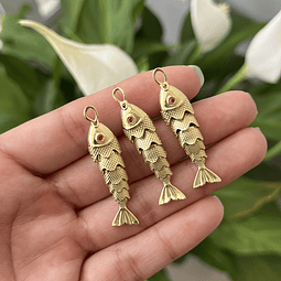 Colgante Pez Dorado Grande | Baño de oro 18k