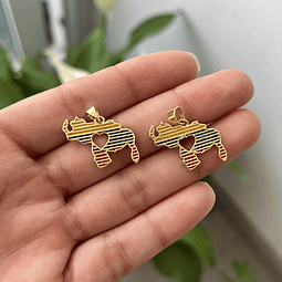 Colgante Mapa De Venezuela | Baño de oro 18k