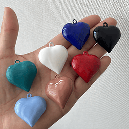 Corazones Baño de oro Esmaltados