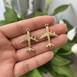 Colgante Avión | Baño de oro 18k