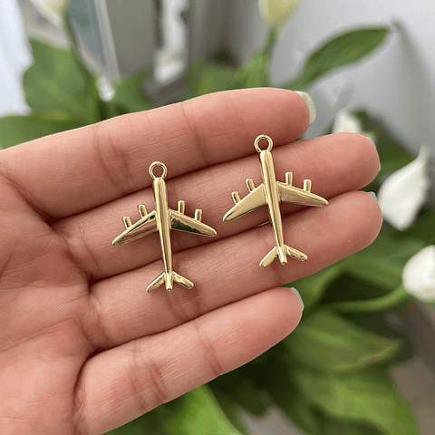 Colgante Avión | Baño de oro 18k