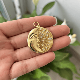 Colgante Luna | Baño de oro 18k