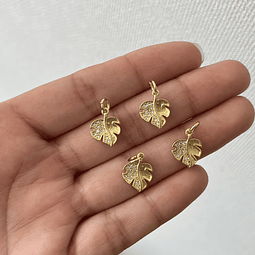 Colgante Hoja | Baño de oro 