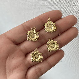 Colgante Girasol | Baño de oro 18k