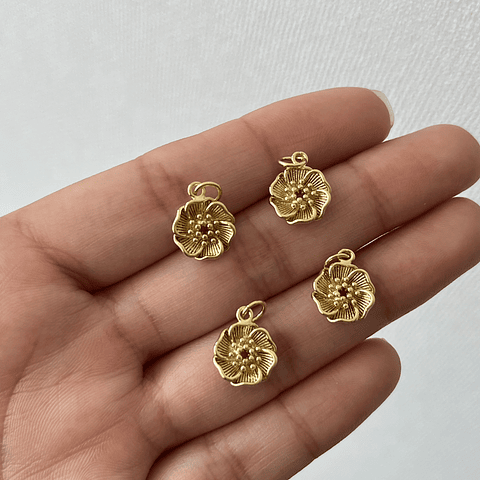 Colgante Flor | Baño De Oro 18k