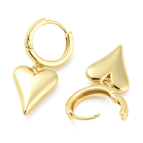 Aro Argolla Con Corazón | Baño de oro 18k